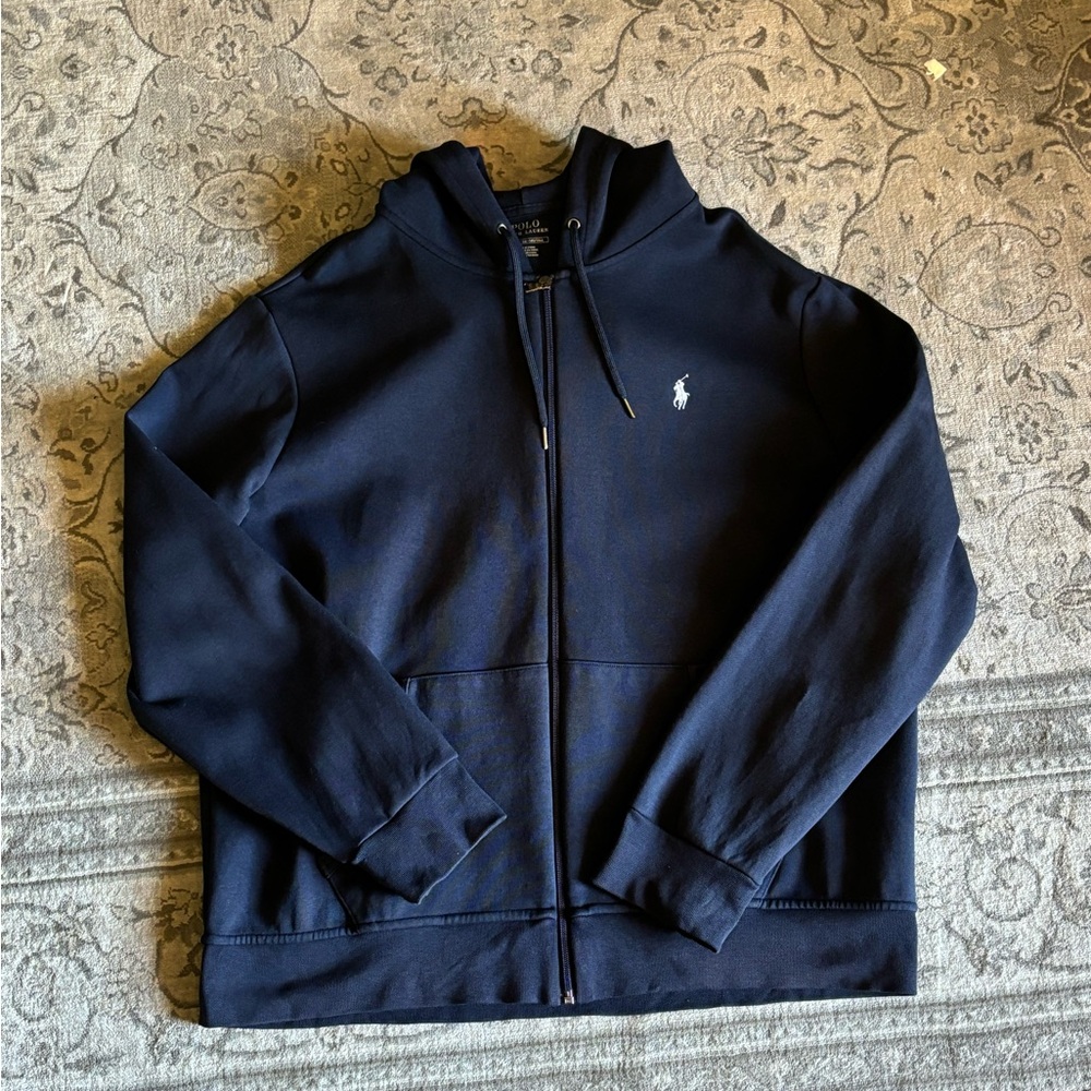 Men’s polo Ralph Lauren double knit full zip hoodie